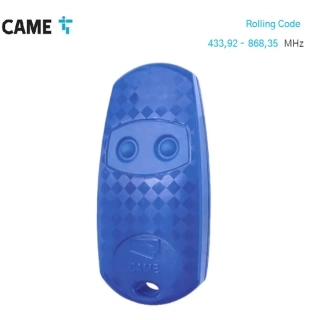 CAME AT02D - dvojkanálový vysielač, plávajúci kód s duálnou frekvenciou - 433,92 - 868 MHz - náhrada TOPD4REN