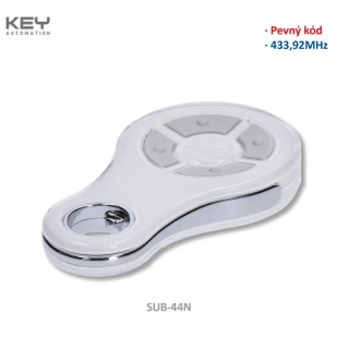 KEY SUB-44N 433,92 MHz 4-kanálový vysielač, samokódovací, pevný kód, 