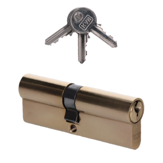 VL85 Cylindrická vložka EURO 40/45 mm, mosadzná, 3 kľúče