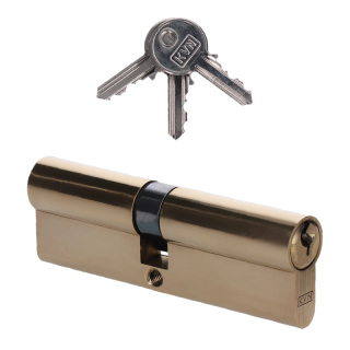 VL95 Cylindrická vložka EURO 45/50 mm, mosadzná, 3 kľúče