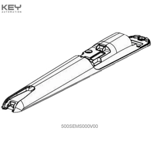 500SEMS000V00 Kryt vrchný hliníkový, bledo-šedý