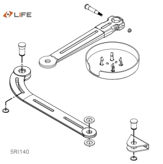 LIFE 5RI140 Sada náhradných ramien pre ARMOR