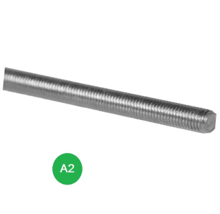 E1-ZT nerezová závitová tyč, DIN976/ A2 /AISI304, cena za meter