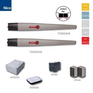 NICE TOONA TO5024HS HI-SPEED sada rýchlych pohonov do 5m/ krídlo, 2xTO5024HS,1xOXIBD,1xON3BD,1xEPMB