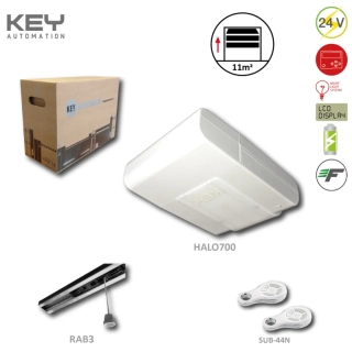 KEY HALO 700N pohon pre sekcionálnu bránu do 11m2/90kg s vodiacou lištou RAB3,2x SUB44N