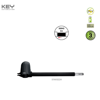KEY 900STAR3224 samostatný pohon (POZOR BEZ ENCODERA) pre krídlovú bránu do 3m / krídlo, STAR3224KR-L (ľavý)