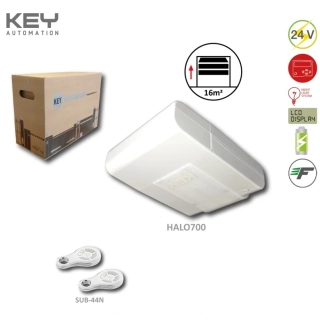 KEY  HALO 700N pohon pre sekcionálnu bránu do 11m2 / 90kg, 2xSUB44-N