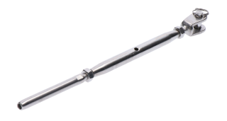 EB1-LSJ lepiaci úchyt, šponovák pre nerezové lanko ø3.0; 4.0; 5.0 mm, so závitom M6-M8 a LH6-LH8, brúsená nerez K320/ AISI304
