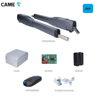 Came ATS50DGS-KIT sada pre krídlové brány (2 x ATS50DGM + ZL65 + AF43S + DIR10 + 1 xTOP44RBN) pre intenzívnu prevádzku 24V, do 5 m/krídlo