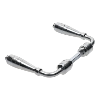 KLU25Zn Kľučka 120x80mm, priemer osadenia 18mm, zinok, pár