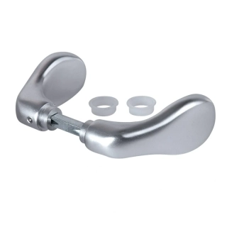 3006C LOCINOX® 3006C hliníková kľučka, materiál: eloxovaný hliník (strieborný), hriadeľ 8x8x60 mm, cena za PÁR