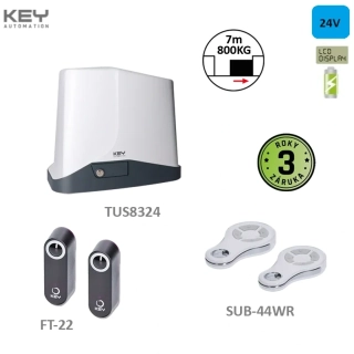 KEY 900KTUS8324KS TURBO S KIT pre posuvné brány do 800kg, 24V