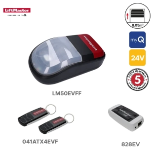 LiftMaster LM50EVFF-1 s myQ rozhraním 828EV, bez dráhy do 8 m2