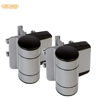 DINO dvojložiskový záves 180°, nastaviteľný 2D, Strieborná, Čierna, 