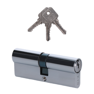 VL80N Cylindrická vložka EURO 40/40 mm, niklová, 3 kľúče