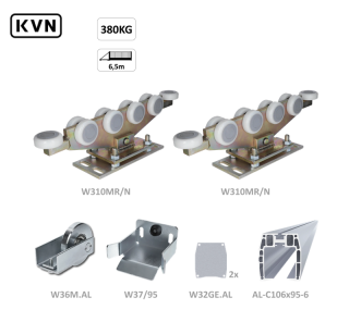 W Set106AL/310 Samonos do 360 kg/6 m, profil 95 x 106 mm, hliník