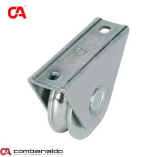 C410/80/16 Kladka s oporou, O profil, nosnosť 200kg, 