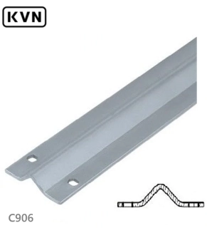 C906V - vodiaci profil `V` pre posuvné brány, pozinkovaný aj po hranách, v dĺžkach 2m / 3m / 6m, cena za KUS